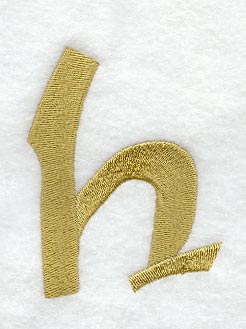 Olivia Lower Case Letter h (3 Inch)