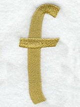 Olivia Lower Case Letter f (3 Inch)
