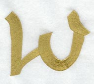 Olivia Letter W (3 Inch)