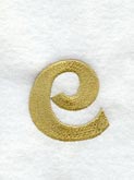 Olivia Lower Case Letter e (3 Inch)