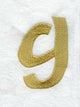 Olivia Lower Case Letter g (3 Inch)