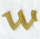 Olivia Lower Case Letter w (3 Inch)