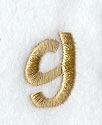 Olivia Lower Case Letter g (3 Inch)