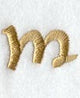 Olivia Lower Case Letter m (3 Inch)