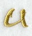 Olivia Letter U (3 Inch)