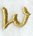 Olivia Letter W (3 Inch)