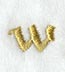 Olivia Lower Case Letter w (3 Inch)