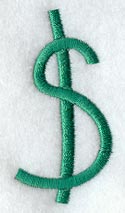 Kindergarten Dollar Sign (3 Inch)