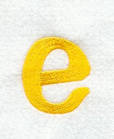 Impress Lower Case Letter e (3 Inch)