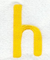 Impress Lower Case Letter h (3 Inch)