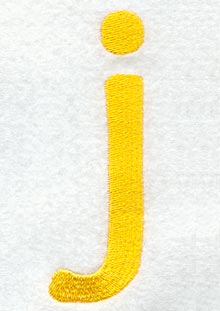 Impress Lower Case Letter j (3 Inch)