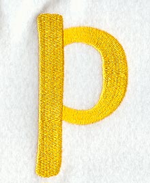 Impress Lower Case Letter p (3 Inch)