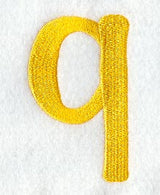 Impress Lower Case Letter q (3 Inch)