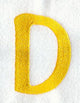 Impress Letter D (3 Inch)