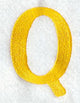 Impress Letter Q (3 Inch)