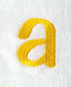 Impress Lower Case Letter a (3 Inch)