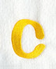 Impress Lower Case Letter c (3 Inch)
