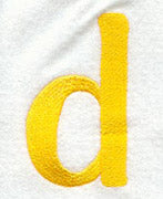 Impress Lower Case Letter d (3 Inch)