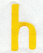 Impress Lower Case Letter h (3 Inch)