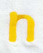 Impress Lower Case Letter n (3 Inch)