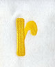 Impress Lower Case Letter r (3 Inch)