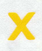 Impress Lower Case Letter x (3 Inch)