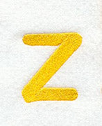 Impress Lower Case Letter z (3 Inch)