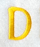 Impress Letter D (3 Inch)