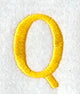 Impress Letter Q (3 Inch)