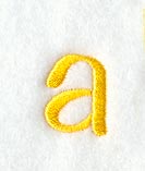 Impress Lower Case Letter a (3 Inch)