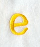 Impress Lower Case Letter e (3 Inch)