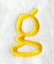 Impress Lower Case Letter g (3 Inch)