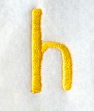Impress Lower Case Letter h (3 Inch)