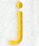 Impress Lower Case Letter j (3 Inch)