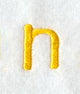 Impress Lower Case Letter n (3 Inch)