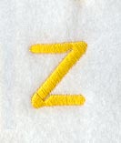 Impress Lower Case Letter z (3 Inch)