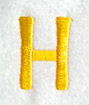Impress Letter H (3 Inch)