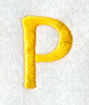 Impress Letter P (3 Inch)