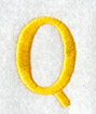 Impress Letter Q (3 Inch)