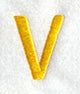 Impress Letter V (3 Inch)