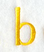Impress Lower Case Letter b (3 Inch)