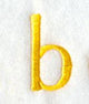 Impress Lower Case Letter b (3 Inch)