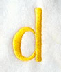 Impress Lower Case Letter d (3 Inch)