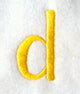 Impress Lower Case Letter d (3 Inch)