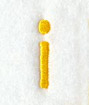 Impress Lower Case Letter i (3 Inch)
