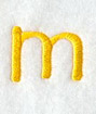 Impress Lower Case Letter m (3 Inch)