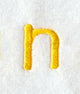 Impress Lower Case Letter n (3 Inch)