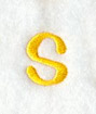 Impress Lower Case Letter s (3 Inch)