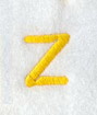 Impress Lower Case Letter z (3 Inch)