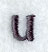 Impress Lower Case Letter u (3 Inch)